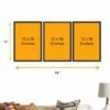 Set Of 3 Frame image Size - The Framers