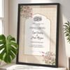 Nikkah Gift for Muslim Couple Personalized Wedding Certificate Frame - Black - The Framers