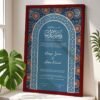 Sapphire Filigree Marriage Contract Customized Certificate Frame - Mehroon - The Framers