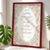 Nikkah Gifts for Bride-Groom Customized Wedding Contract Frame - Maroon - The Framers