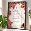 Personalised Nikkah Frame Contract for Bride and Groom - Black - The Framers