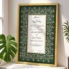 multi colors gold wooden nikkah frame