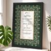 multi color black wooden nikkah frame