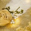 Luxury Nikkah Pen with Gold Flower Ribbon - Customized