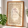 nikkah certificate frames