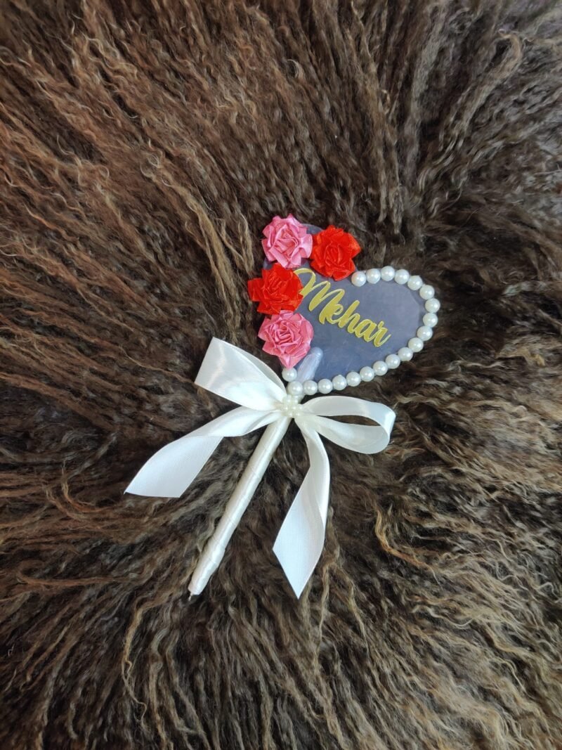 Fancy Pen for Nikah - Heart Shape with Bow