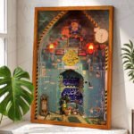 Islamic Art Calligraphy Wooden Frame