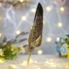 Vintage Grey Dip Pen with Quail