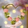 Handmade Jute Nikkah Pen with Flowers and Bow