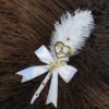 Qabool Hai White Nikkah Pen with a Feather