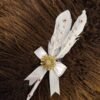 White Pen for Nikkah with 2 Feathers and Bow - the framers