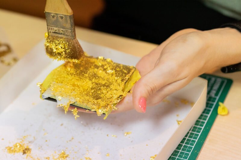Gold Leafing for Nikkah Certificate Frame