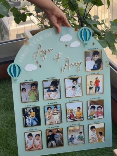 baby birthday memory frame