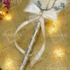 Silver Nikkah Luxury Wedding Pen with White Bow