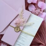 Boho Wedding Card with Wax Seal