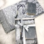 Luxury Islamic Anniversary Gift Set (Velvet Prayer Mat & Quran)