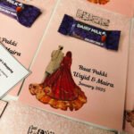 "Baat Pakki" Favor Cards with Chocolate