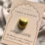 Mughal Arch Nikkah Favor Card with Dua & Chocolate