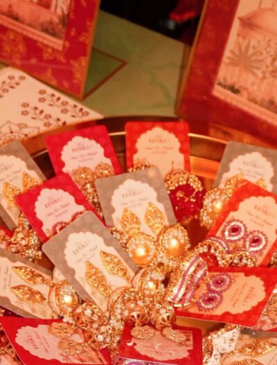 Personalized Jhumka Favor Card (with Earrings)