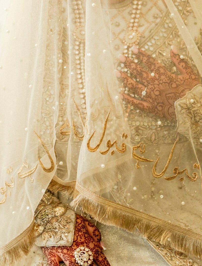 Shop "Qubool Hai" Nikkah Veil (Embroidered)