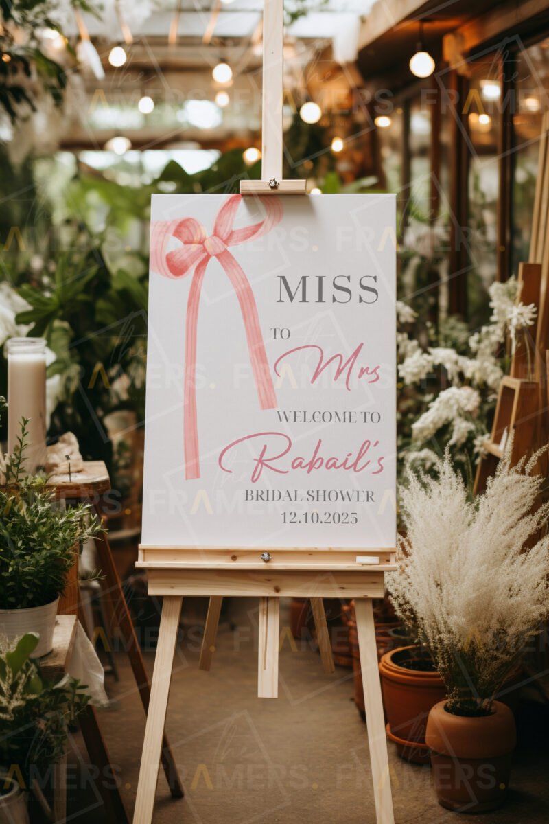 Bridal Shower Welcome Board