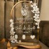 Bespoke Custom Illustration Nikkah Thumb Board (Arched)