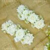 White Rose & Baby's Breath Artificial Gajra Set
