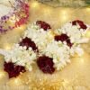 Maroon Rose & White Daisy Artificial Mehndi Gajray Pair