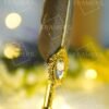 Nikkah Pen with Antique Gold Baroque Crystal Handle