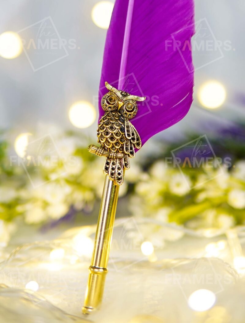 Purple Feather Quill Nikkah Pen
