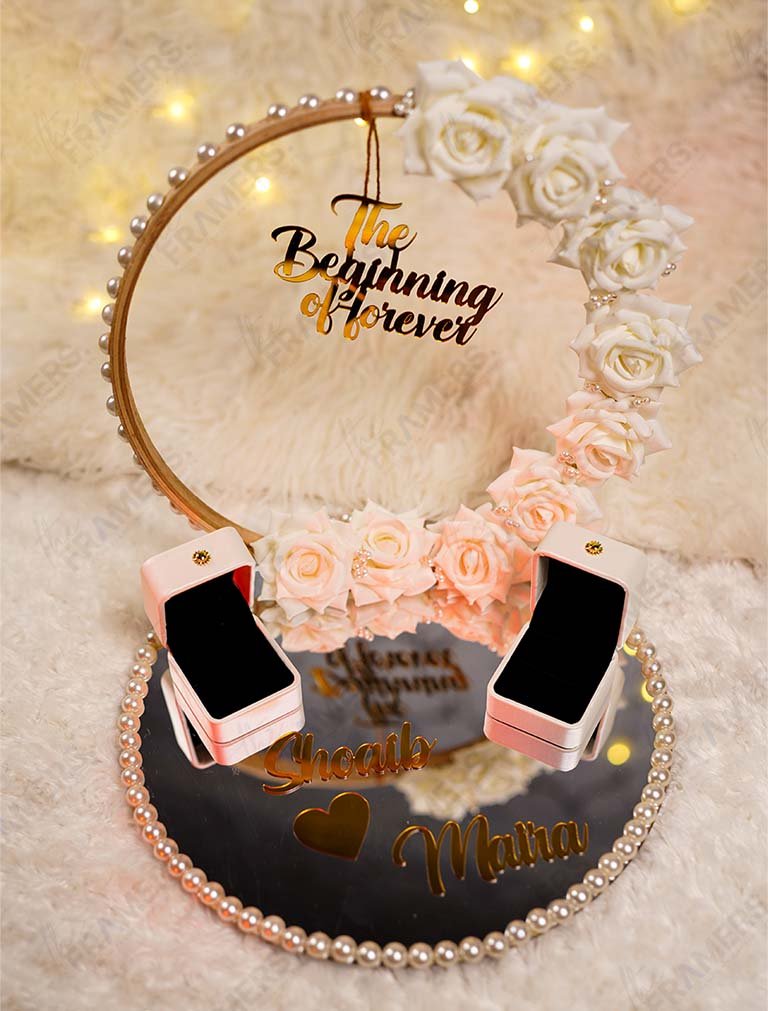 Custom Acrylic and Mirrored Ring Trays
