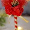 Red Ostrich Feather Nikkah Pen with Foam Roses