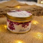 Side view showing Qabool Hai wrapper on gold metallic tin bid boxes