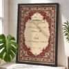Dark classical border Nikkah certificate black frame