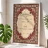 Traditional heritage Nikkah certificate white frame
