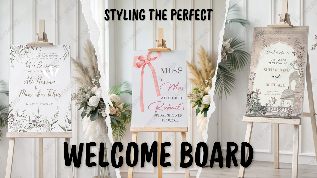 Funky Mehndi & Dholki Welcome Board Styling Guide