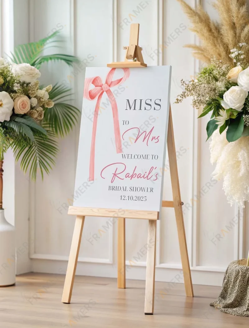 chic-pink-watercolor-bow-bridal-shower-welcome-board-3