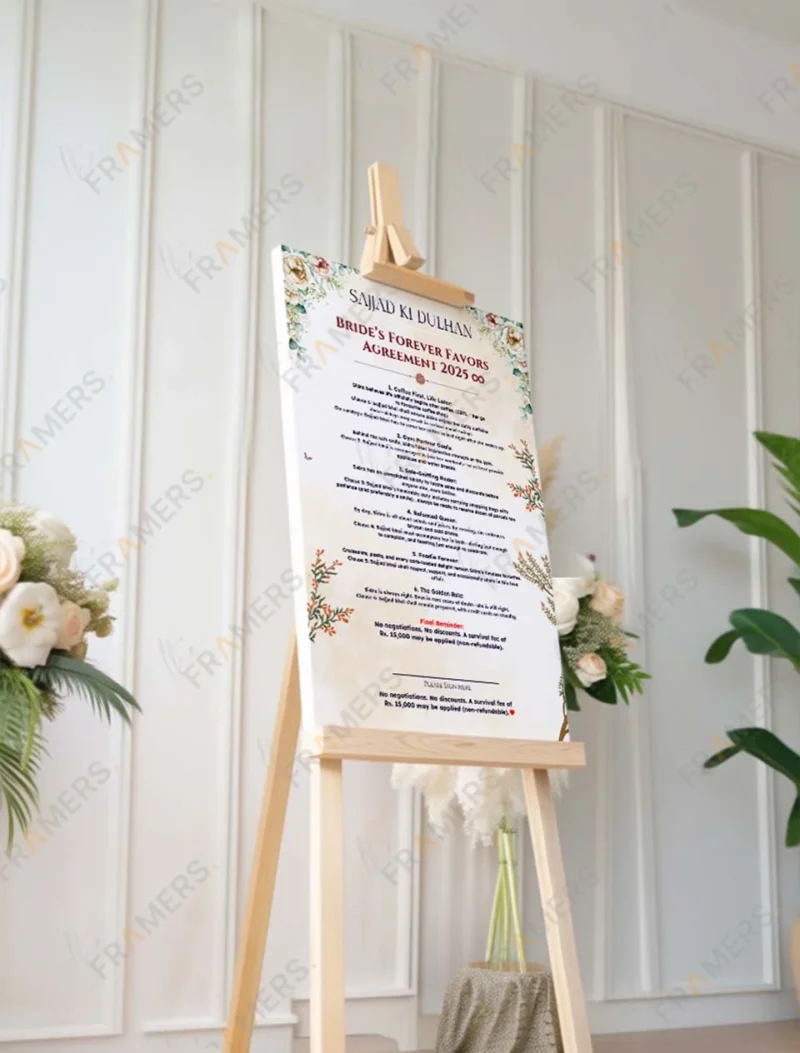 funny-brides-forever-favors-wedding-contract-board-3