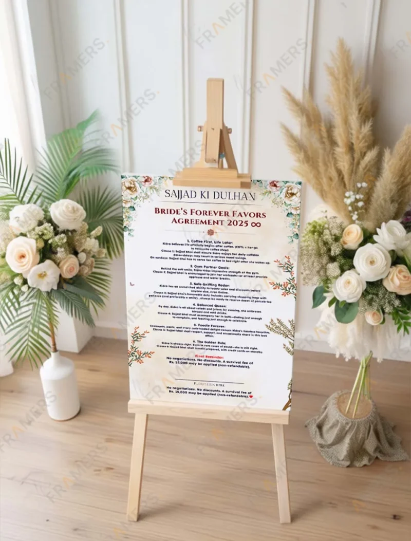 funny-brides-forever-favors-wedding-contract-board-4