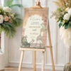 peach-mughal-garden-nikkah-welcome-board-floral-domes-2