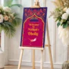 vibrant-mughal-dholki-welcome-board-1
