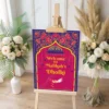 vibrant-mughal-dholki-welcome-board-3