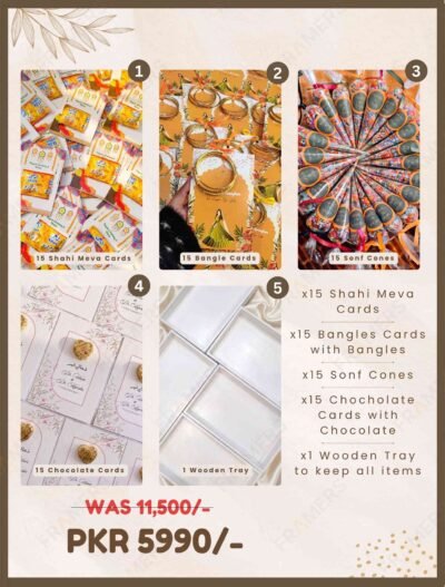 Mehndi Favor Cards and Tray Discount Deal