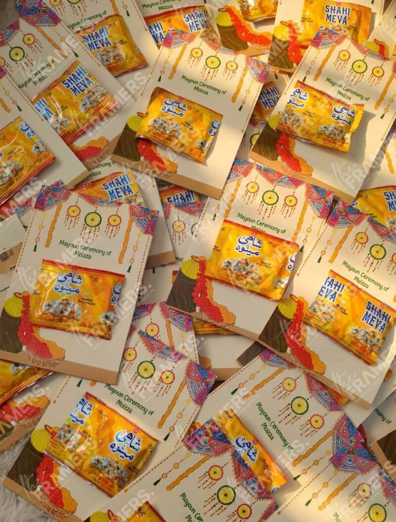 Mehndi Favor Cards with Shahi Mewa
