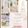 Welcome Board and Contract Board with Easel Stand and Props Discount Deal