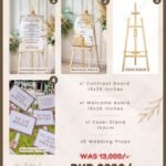 Welcome Board and Contract Board with Easel Stand and Props Discount Deal