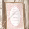 Pink Floral Islamic Nikkah Certificate with Premium Color Frame – Customizable