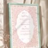 Pink Floral Islamic Nikkah Certificate with Premium Color Frame – Customizable